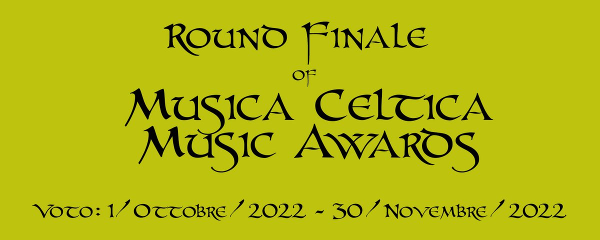 Per votare: musicaceltica.it/awards

Ricordate di fare prima il login, per permettere al sistema di memorizzare il vostro voto!