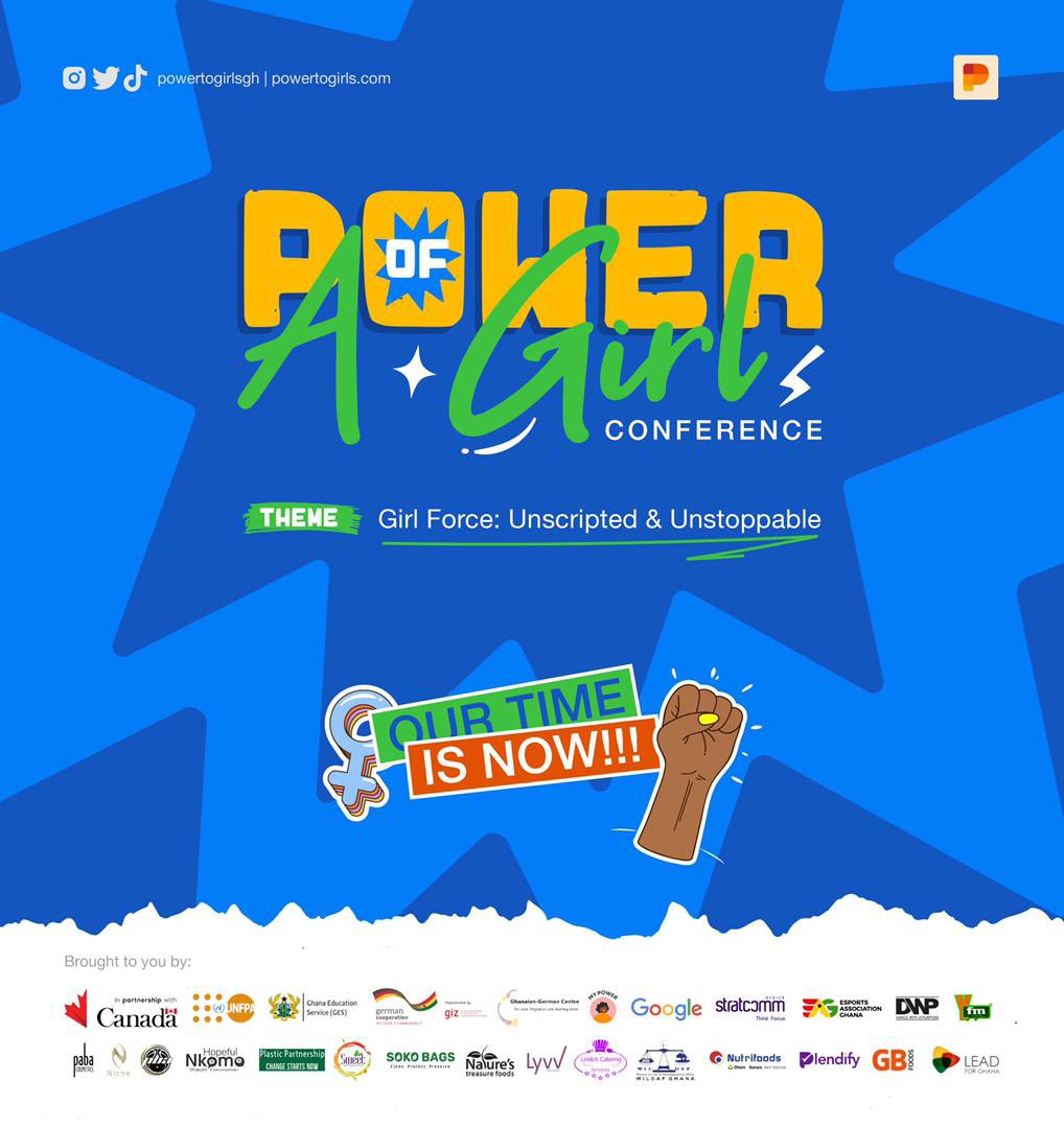 CanHCGhana's tweet photo. π’ Proudly supporting #PowerOfAGirl Conference on #InternationalDayoftheGirl on Oct 11.
1000+ girls meeting for
#PowerTalks
#GirlCentredDiscussions
#InteractiveWorkshops
#MentoringActivities
See flyer for details
#UnscriptedAndUnstoppable
#GirlForce #OurRightsOurFuture #IDG2022 https://t.co/OKIJ5JvIgv