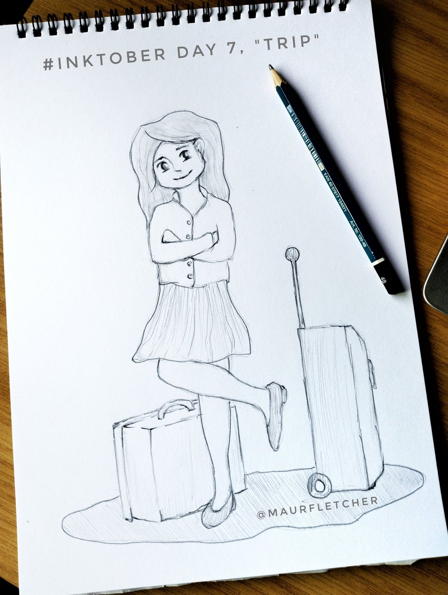 #inktober2022 day 7, 'Trip'.

#Artists #sketch #graphite #pencildrawing #blackandwhitephoto #Children #childrensbook
