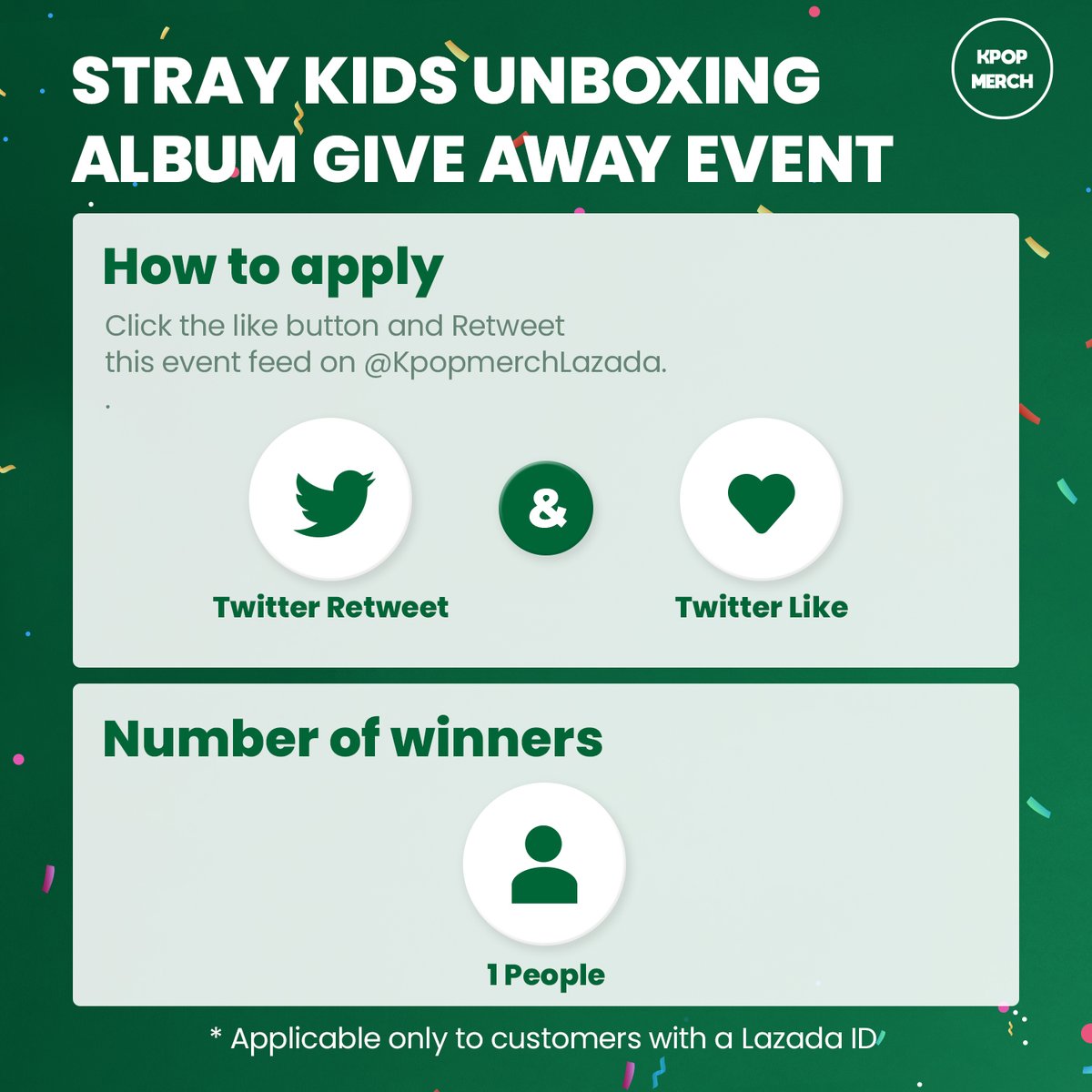 KpopmerchLazada's tweet photo. 😍Stray Kids - MAXIDENT🌟
✨Unboxing Album Giveaway!!!✨

🤗HOW TO APPLY🌟 
👉Click the LIKE button, 
RETWEET and LEAVE YOUR COMMENT💕
(KPOPMERCH LAZADA ONLY)

-You can be the winner😍

#StrayKids  #MAXIDENT  #lazadath  #LazadaMY #LazadaSG #LazadaID #STAY #Giveaway https://t.co/mS05Uu5K4M