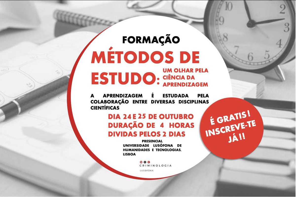 neclusofona's tweet photo. Olá! É com muita satisfação, que o NEC anuncia uma uma nova iniciativa, uma formação de métodos de estudos ministrado por Jorge Amorim. 
Terá uma duração de 2 dias, 24 e 25 de outubro. 

Faz a tua inscrição através do link.
Contamos com a tua presença!
https://t.co/H0dbGsDjqg https://t.co/foOruHgOoq