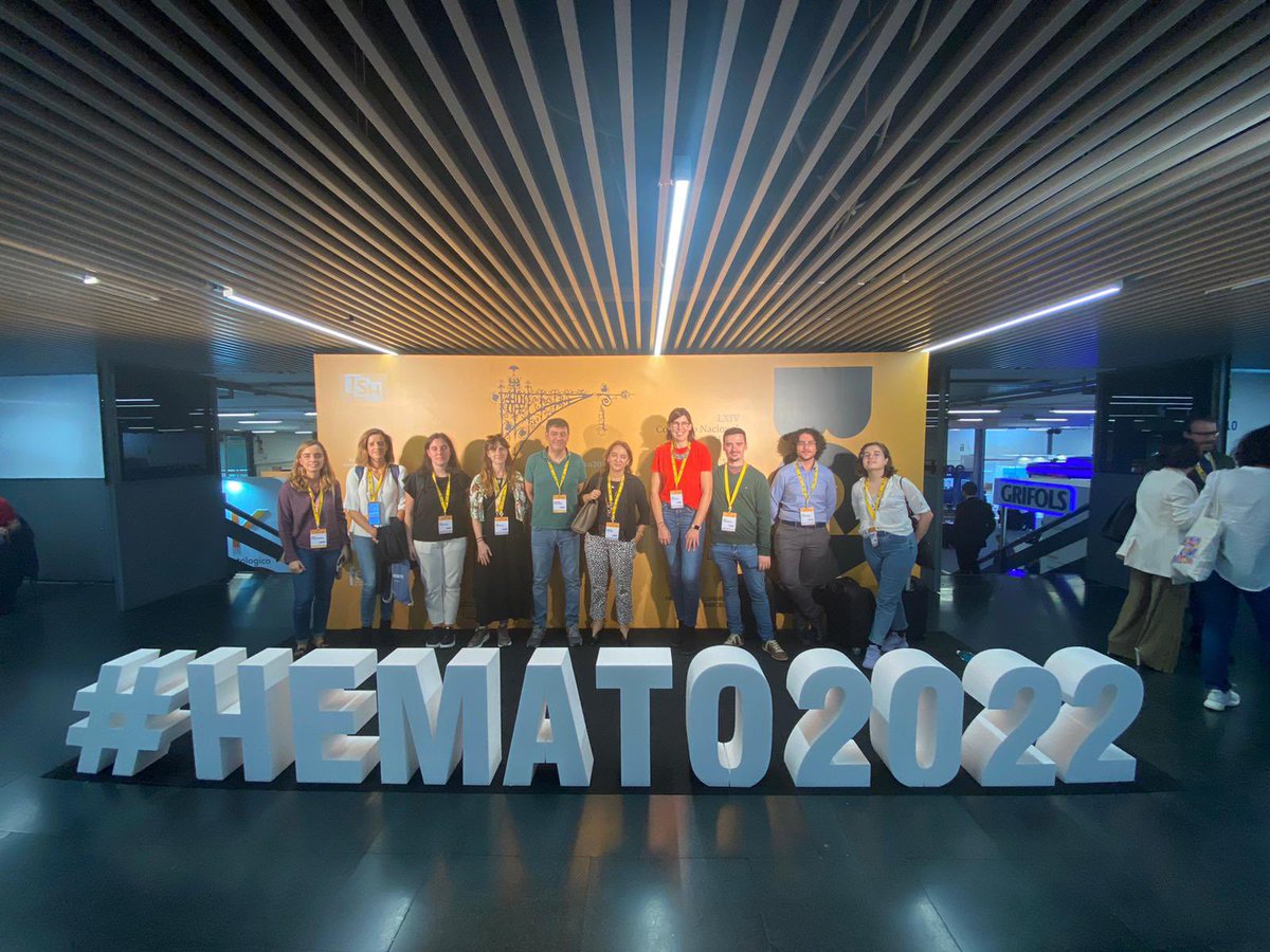 Our group and colleagues ready to get inspired at #Hemato2022 🩸