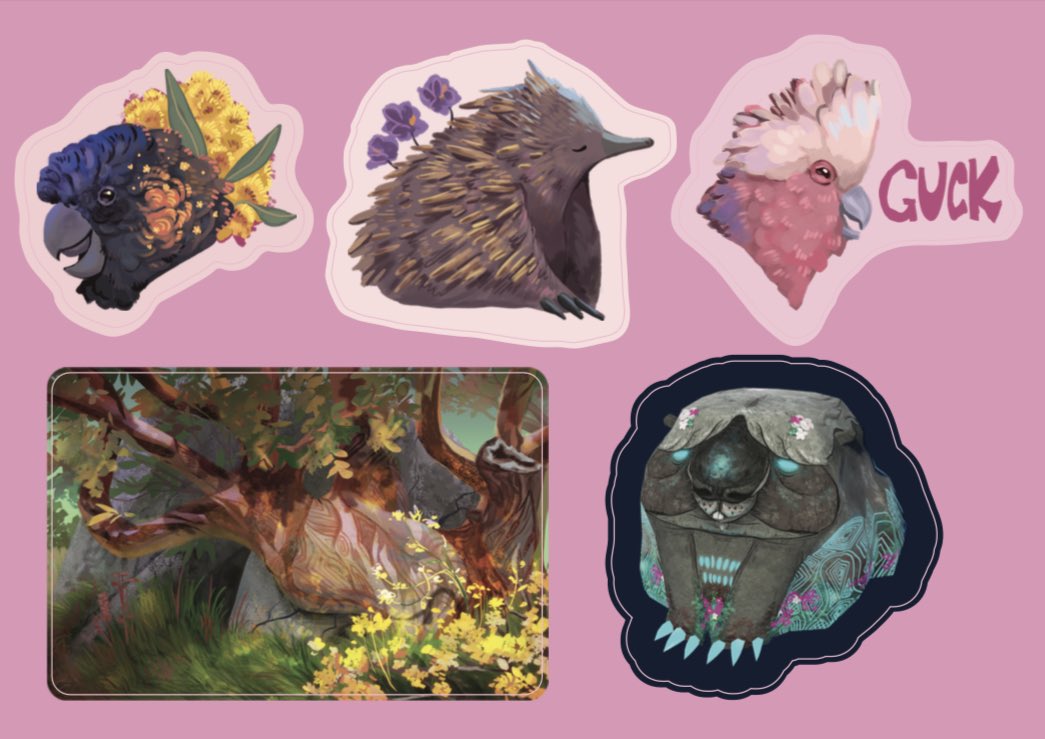 Future Folklore Stickers !✨
With art from GUCK artists <a href="/Tricia980/">Tamboorra</a> <a href="/jarra/">Jarra</a> and <a href="/coffinbirth/">Brandon Fn Sandage</a> ✨