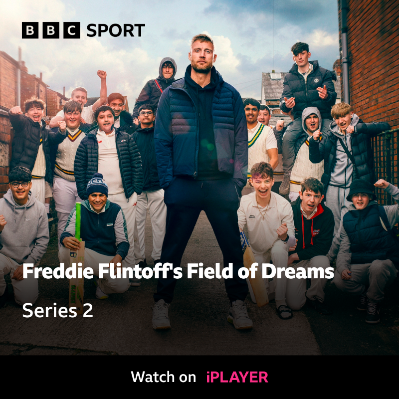 bbctms's tweet photo. Fantastic news! 🏏

A second series of Freddie Flintoff's Field of Dreams has been given the green light.

We can't wait! Full details: