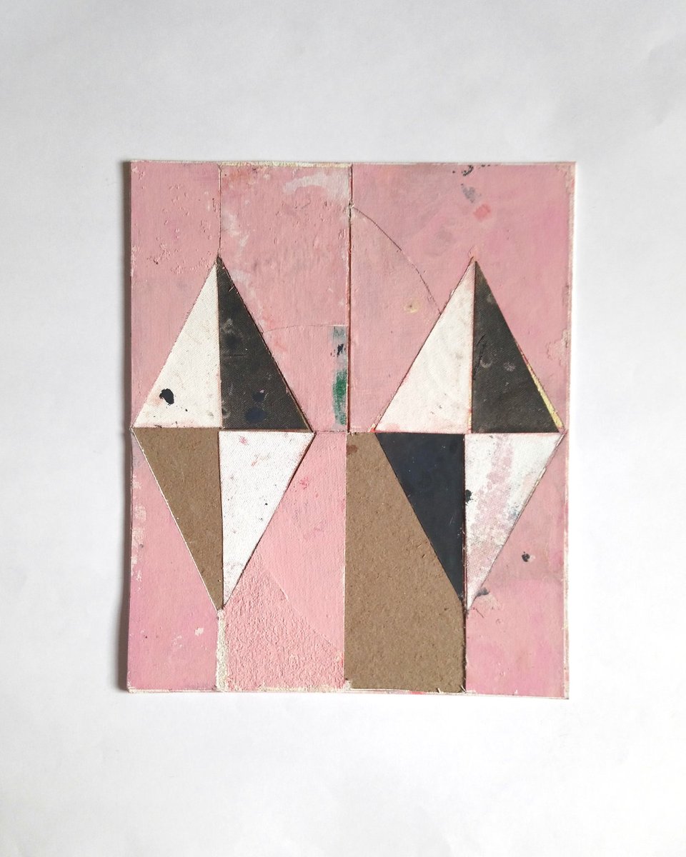 Paynes Grey, Raw Umber, Titanium White, Mars Red, Sap Green and raw canvas.

Untitled (071022), acrylic and collage on canvas board.

#contemporaryart #contemporarypainting #abstractpainting #abstractart #contemporaryprint #collageart #collage