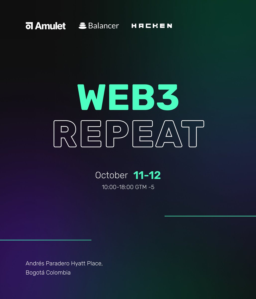 Web3 Repeat

@AmuletProtocol #Web3 #Crypto #AmuletProtocol #NFT #Bountyprogram #Testnet #Cover #Solana