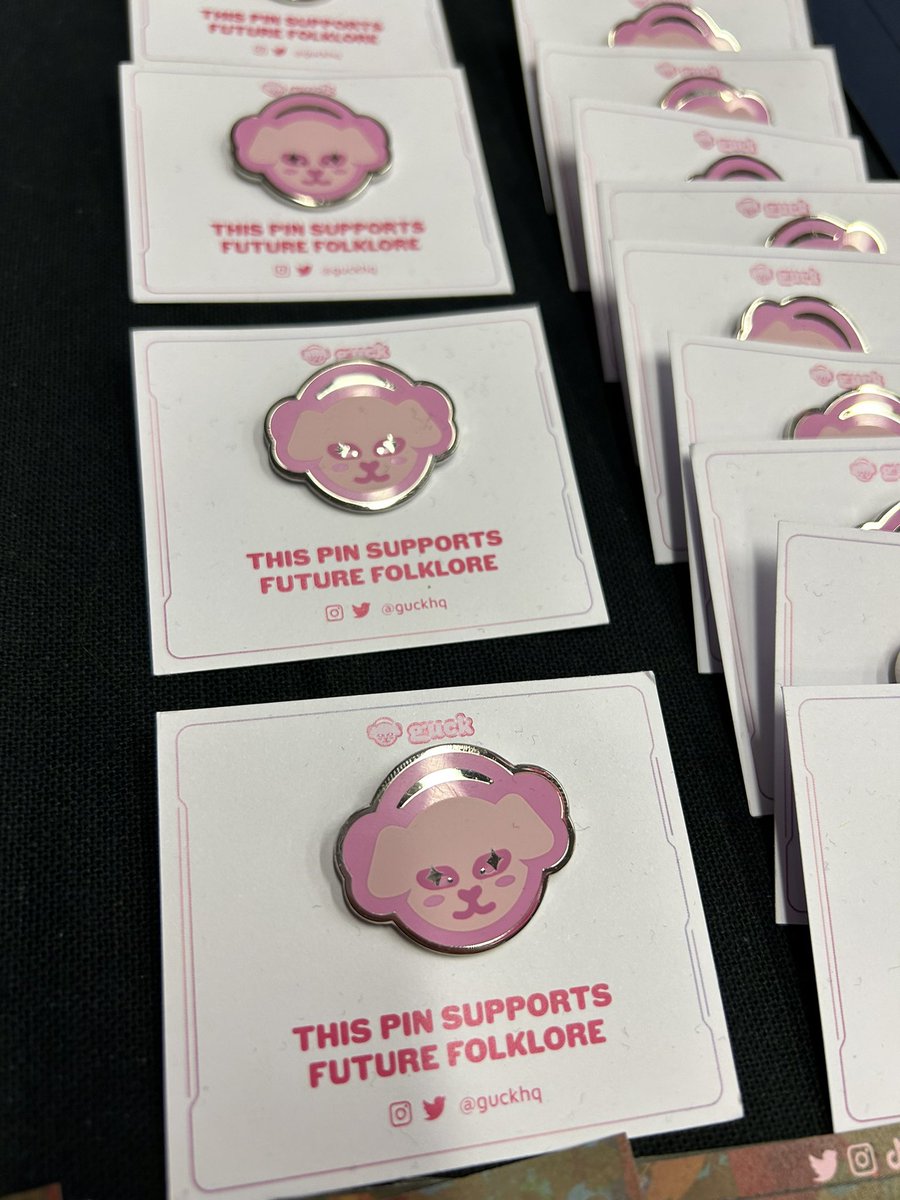 Cool GUCK enamel pins! This photo is sh*thouse! The eyes sparkle.