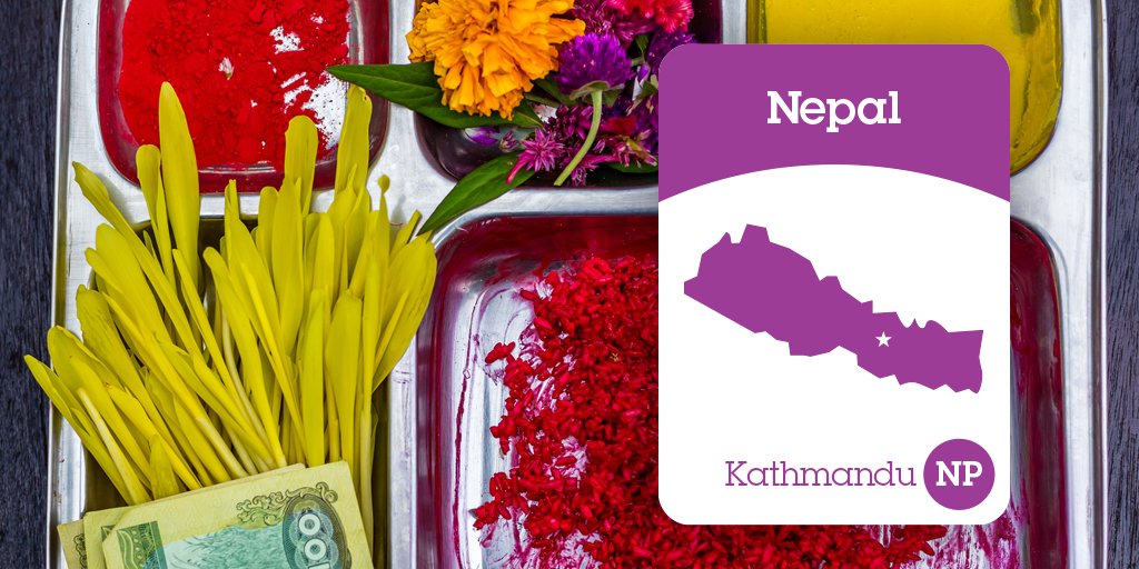 ATGlobeTrivia's tweet image. In #Nepal, tika and jamara are prepared for receiving Tika (tilak or tilaka) – the auspicious red mark worn usually on the forehead by followers of the Hindu religion. #Tika #Jamara