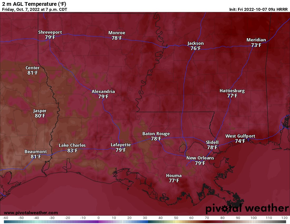 Friday Night Football will be nice, plus a dry weekend Southern MS/AL