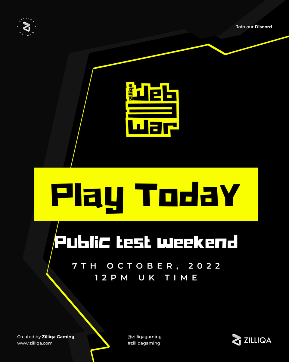 zilliqaportal's tweet photo. It's Game Day! 🎮

Join the #WEB3WAR Battle NOW! 

https://t.co/XnN7sF8N8Y https://t.co/nNulQyWDz5