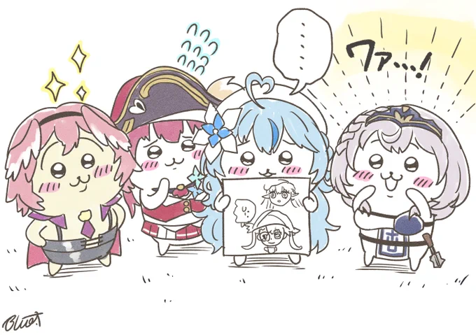 団長のワァ、、、!が解釈一致すぎるw

#ノエラート 
#LamyArt
#Luillust
#マリンのお宝 https://t.co/g7EzB54BuC 