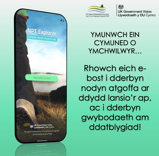 🌳 I dderbyn gwybodaeth ar ddatblygiad a dyddiad lansio ein ap, Ymchwiliwr CNPT, nodwch eich e-bost yn y ffurflen yma: forms.gle/nXkS2jK2yJFgQb… 🌳