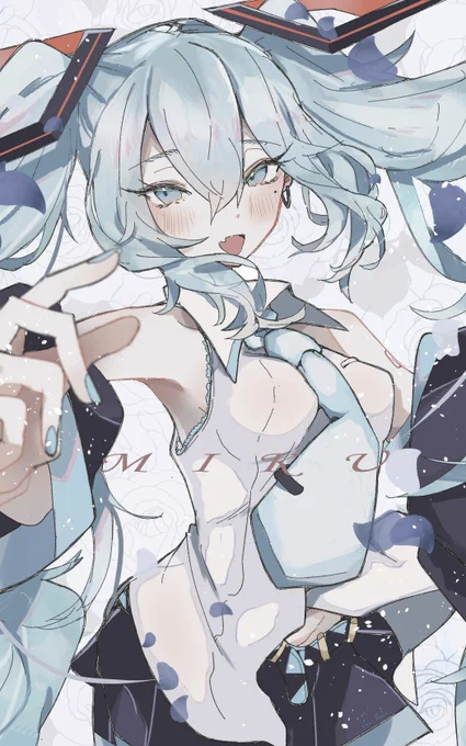 #あなたのあお色の作品を見せてくださいお気に入りのミクさん! 