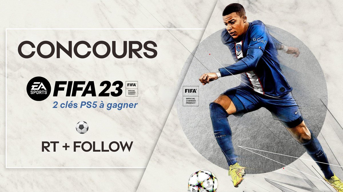 EAFrance's tweet image. Tu n'as pas encore chopé FIFA 23 ?
Ça tombe bien, on a 2 clés à faire gagner sur PS5 😏

Pour participer :
✅ Follow @EAFrance
🔁 RT ce tweet

Sélection des gagnants le 14/10/22 à 18h !
