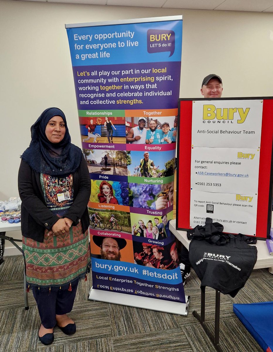 BuryCouncil's tweet photo. Councillor Ummrana Farooq, Deputy Cabinet Member for Communities is attending the Women and Girl’s Safety event @MillGateBury today from 10am to 6pm. Come along and find out more #OPLioness https://t.co/18Z0Wr6YKq