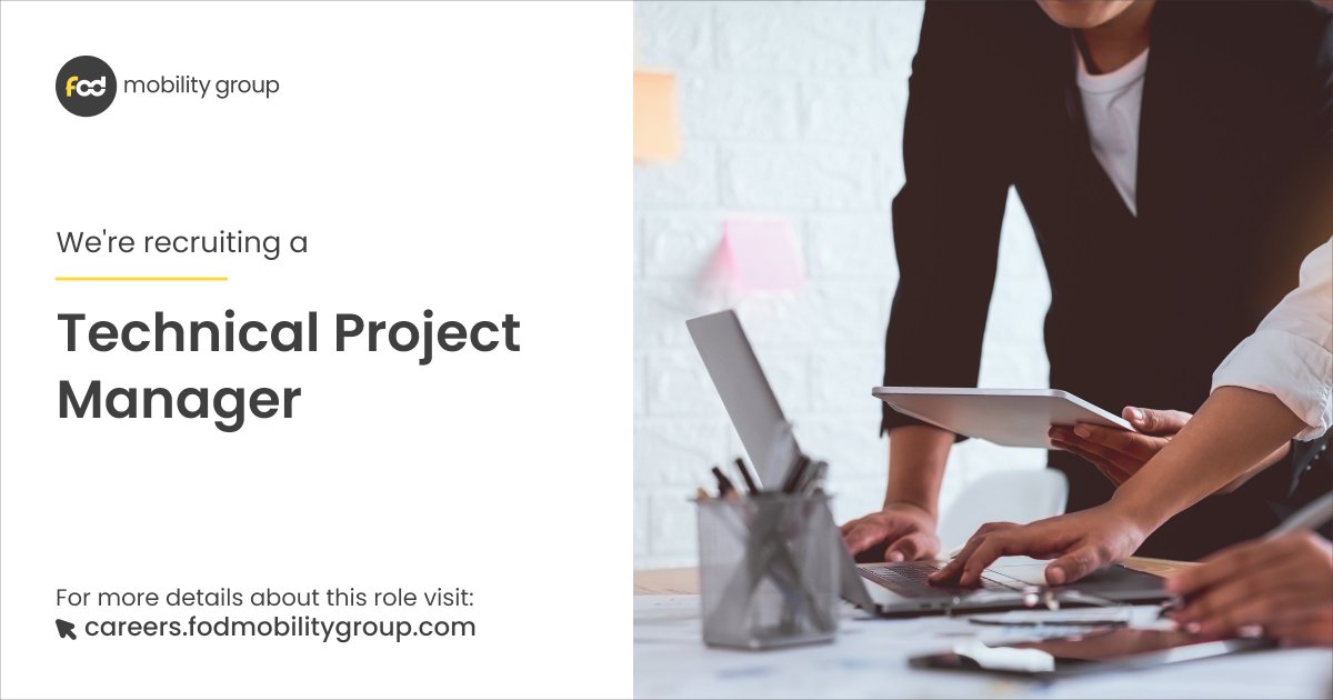 FOD_Group's tweet photo. We’re #recruiting a Technical Project Manager.

If you’d like to join our growing team, get in touch today or visit https://t.co/3iMlMcumqV to apply for this #vacancy.

#lifeatfod #technicalprojectmanager #techjobs #recruitment #hiring #jobvacancies #latestjobs #nowhiring #maas https://t.co/KzoZA3L6Ai