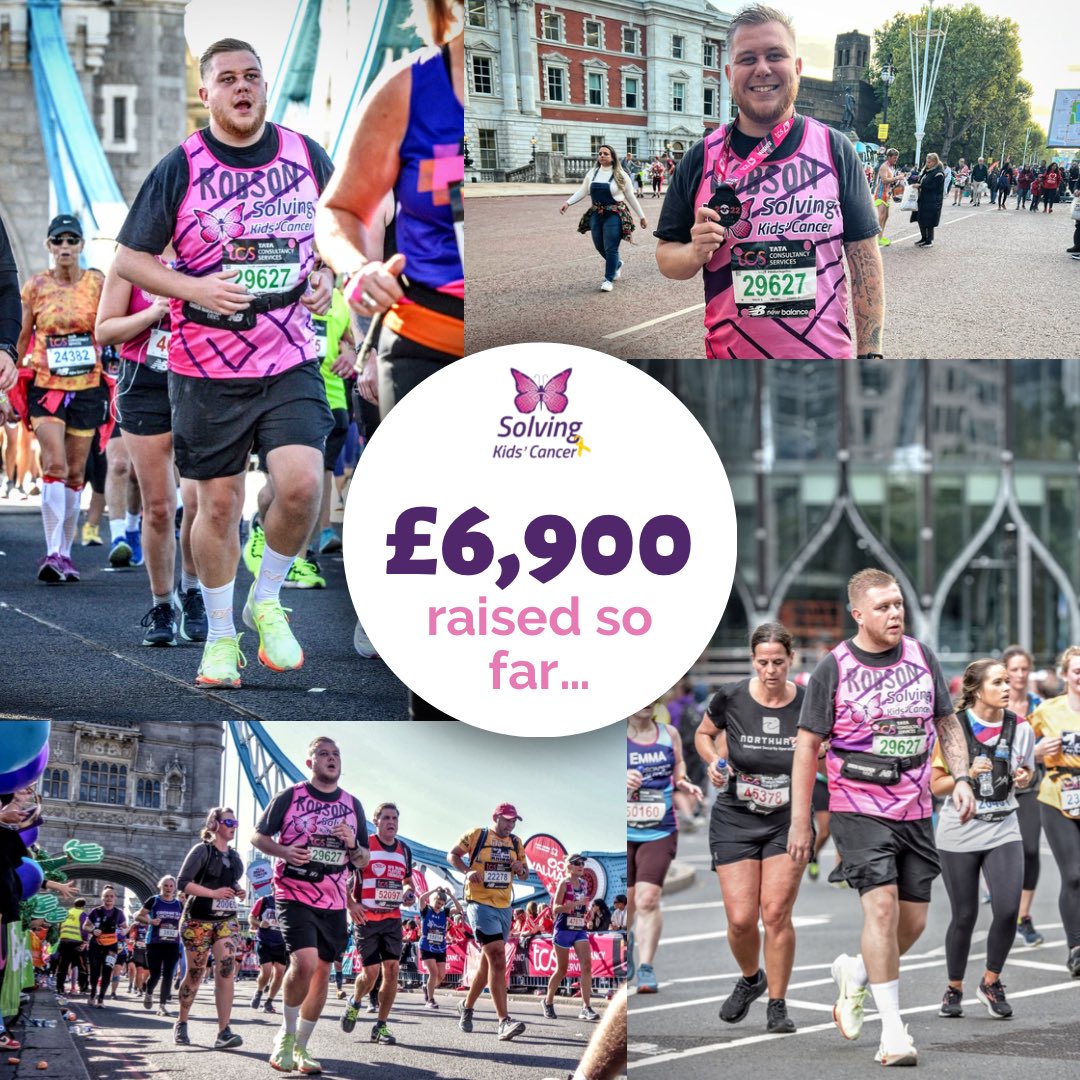 If my calculations are correct, with money to come in, with Gift Aid included, you’ve all collectively helped me raise £6,900 for <a href="/SKC_UK/">Solving Kids' Cancer UK 🎗</a>!

I’m chuffed! Never did I think we’d hit this amount of money! You’re all amazing!

Can we reach £7,000?

justgiving.com/fundraising/ro…