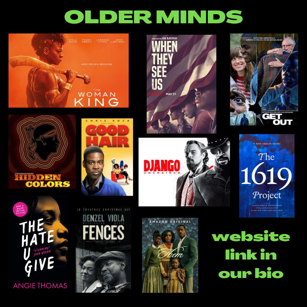 #BlackHistoryMonth isn't just about remembering the struggles, it is also about celebrating the culture.
One way you can do this is by exploring media.

Each of these examples may have a different purpose such as to educate, inspire, inform, uplift or to entertain.