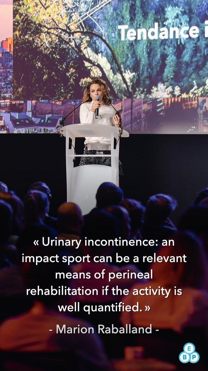 Incontinence urinaire : un sport à impact est un moyen pertinent de rééducation périnéale si l'activité est bien quantifiée/dosée. Marion Raballand #PLS2022