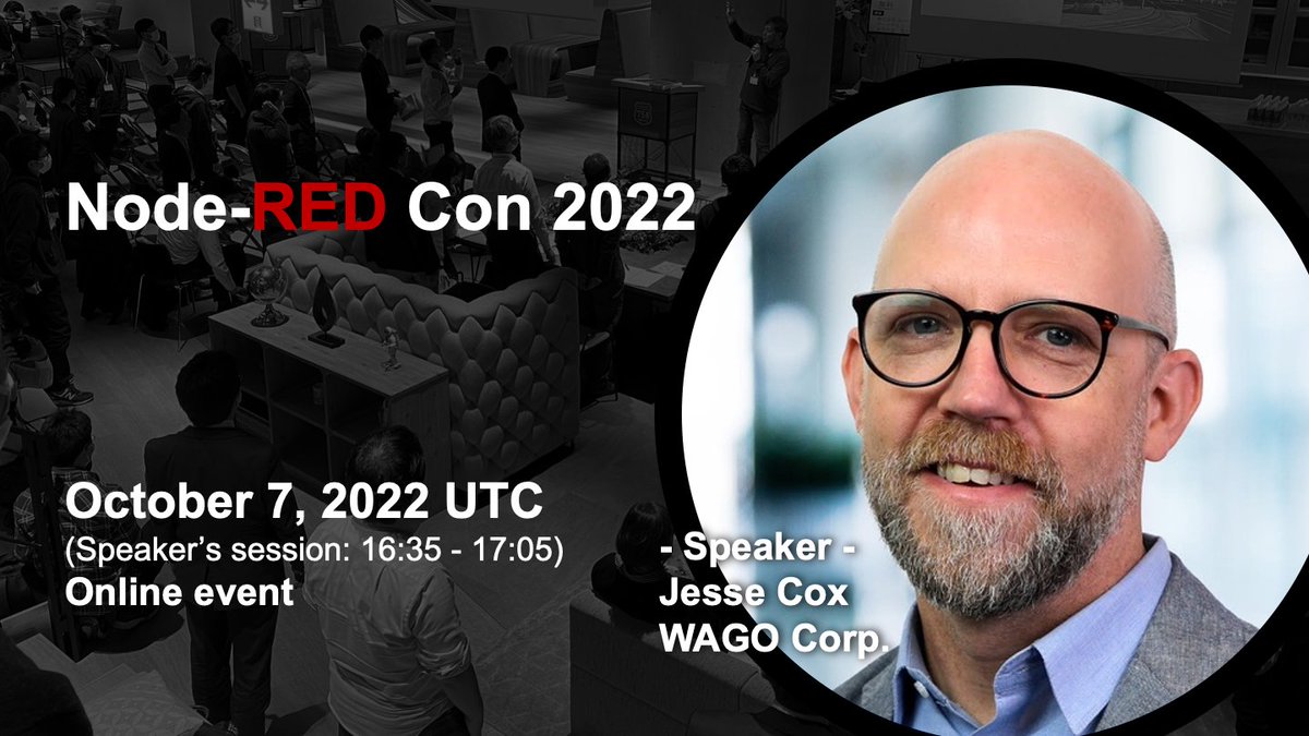 At 16:35 UTC we have Jesse Cox talking about how Node-RED is open-sourcing industrial automation #nrcon2022 #nodered youtu.be/Inf37X0_xxo