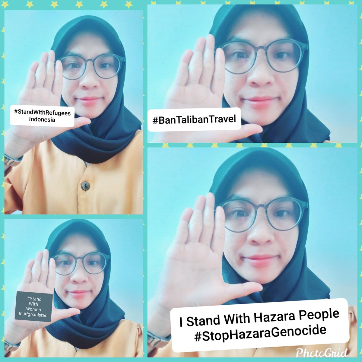 Prita10741217's tweet photo. #StopHazaraGenocide 
#StandWithWomenInAfghanistan 
#BanTalibanTravel
#RescueRefugees_Indonesia 
I stand with Hazara people https://t.co/U1Le9NlDxp