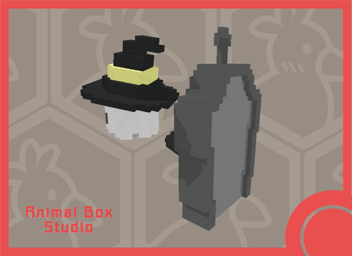 AnimalBoxStudio's tweet photo. ⭐ The Sandbox Summer 建模 - 鬼魂 &amp; 墓碑 ⭐
Modeling / Ghost &amp; Tombstone
👌 歡迎分享 / Feel free to share this 😊
#AnimalBoxStudio #NFT #VoxEdit #TheSandBox #modeling #3D #autumn #AlphaSeason3 #Halloween https://t.co/a283sSsj1a