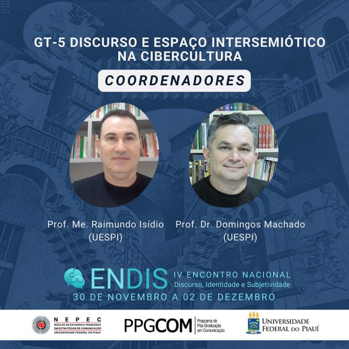 nepecufpi's tweet photo. GT 5 - Discurso e espaço intersemiotico na cibercultura
• Submissões até 20/10
Link para inscrição: https://t.co/SiIJlwUaWb…

Normas para submissão e templete:https://t.co/So1ScXl9xm…

Informações nas redes sociais do @Endis2022 https://t.co/YFJkZURwNu