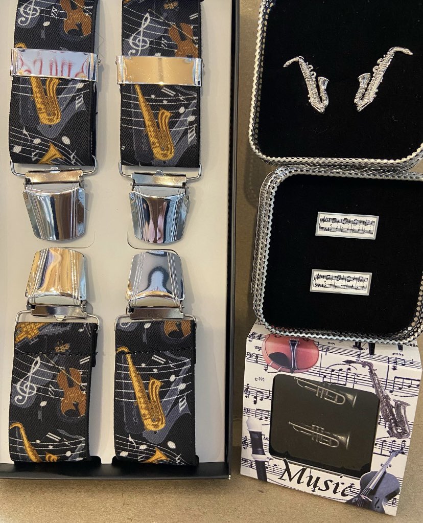 Music 🎶 🎼 Gifts in stock … Braces,Cufflinks ..  <a href="/walkingsticks_/">The Walking Stick Store</a>  <a href="/WesleyStTraders/">WesleyStreet</a>  @Southport_UK  <a href="/insouthport/">In Southport</a>  #music #musicgifts #braces #gentsgifts #cufflinks