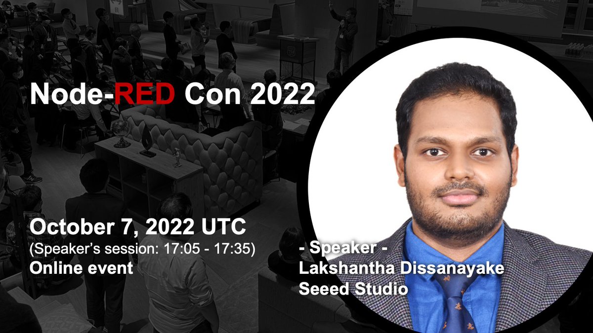 At 17:05 UTC we have @lakshanthad talking about no-code AI vision at the edge with Node-RED #nrcon2022 #nodered youtu.be/Inf37X0_xxo