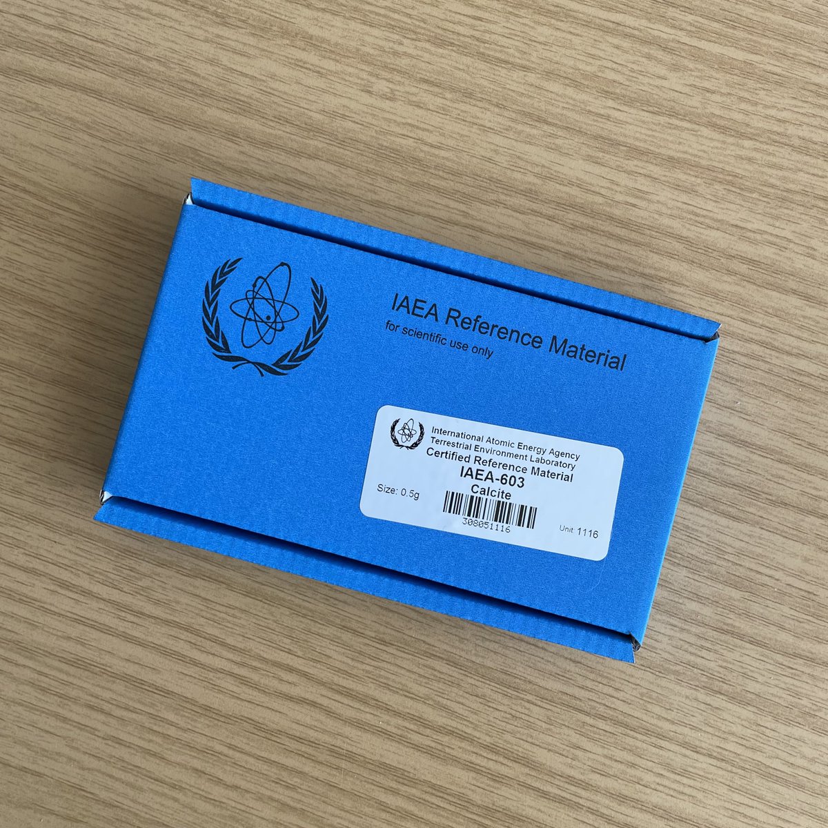 DavidBajnai's tweet photo. Opening a fresh box of standards is as satisfying as smelling a new book 🥹 #IAEA https://t.co/w12P8OTg4M