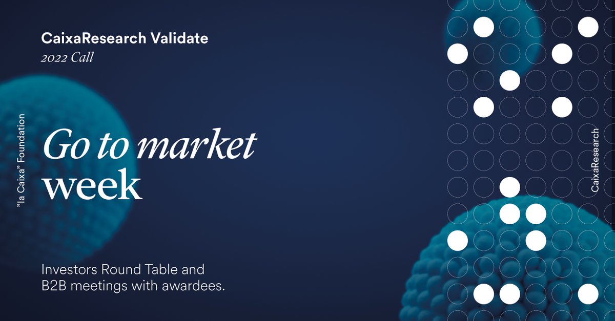 🚀We’ve reached the end of the 2022 #CaixaResearch Validate training programme.  
 
Today at <a href="/CosmoCaixa/">Museo de la Ciencia CosmoCaixa</a>, 5 investors will take part in a round table discussion, followed by speed-networking with the awardees.
 
Follow the highlights here [1/13]👇