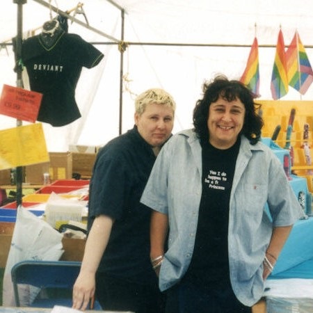 With her unique brand of irreverent humour, photographer Gonul Zeki used the Lenthall Road Workshop, Haggerston to produce merchandise  for the Lesbian and Gay community 🏳️‍🌈

Click ⬇️ and discover how their slogans became an iconic Pride feature!
bit.ly/3EmbjgH