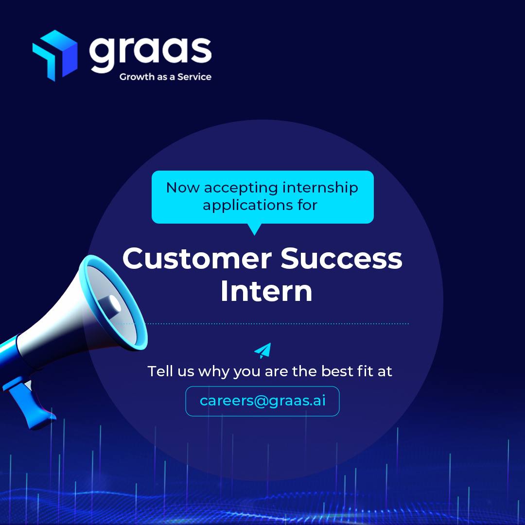 graas_ai's tweet photo. We are looking for a Customer Success Intern. If you enjoy relationship building and are interested in AI tech, we want to hear from you!
Write to us at careers@graas.ai with your resume. 

#eCommerce #Growth #D2C #Marketplace #Data #AI #GrowthEnabler #Hiring #Intern #Internship https://t.co/raRIxL8Ueh