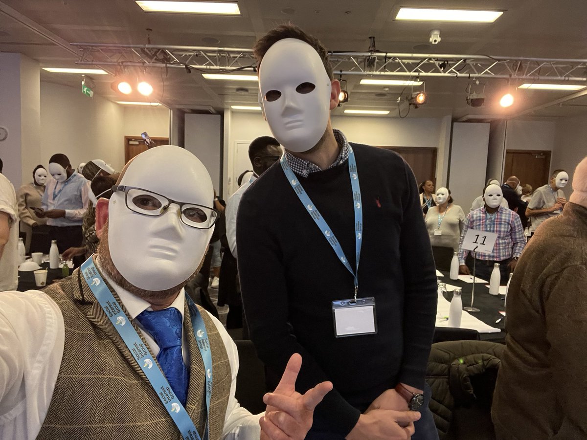 GethinUnlocks's tweet photo. Great way to explore identities and the masks 🎭 we wear in the many different areas of life… really enjoying the @socialinterest_ conference at this emazing @etcvenues in central #london enjoyed speaking to the Brighten woman’s service  💙🙏🏻💙 can’t wait to deliver my #Keywork https://t.co/IiwEXfi1cS