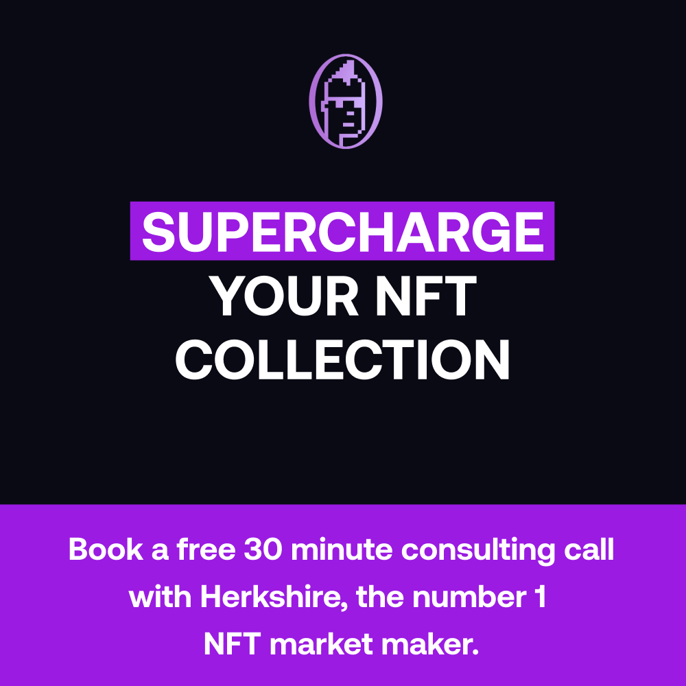 Supercharge your NFT venture with Herkshire´s algorithmic market making platform powered by the best technology suite in the game.

Book a free consultation call for your venture now:
herkshirebathaway.us