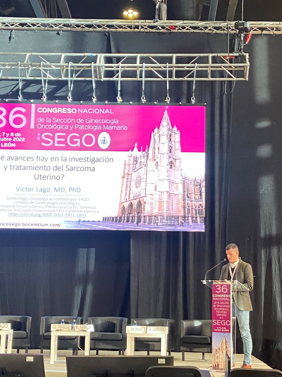 El profesor de #Ginecología Dr. Víctor Lago Leal presenta los resultados de su estudio de #biopsia líquida en leiomiosarcomas <a href="/SociedadSEGO/">Sociedad Española de Ginecología y Obstetricia</a> <a href="/uchceu/">Universidad CEU UCH</a> <a href="/CienciaUCHCEU/">Ciencia CEU UCH</a>