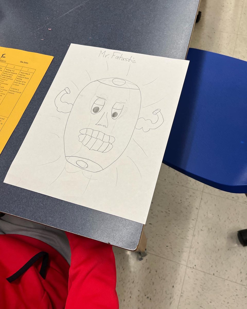VWLibrarian1's tweet photo. Nutrient Superhero project with Ms. Holzman’s 7th grade Health classes. 💥#4cs @WCSDEmpowers #wcsdlibraries https://t.co/18jfF44TRC
