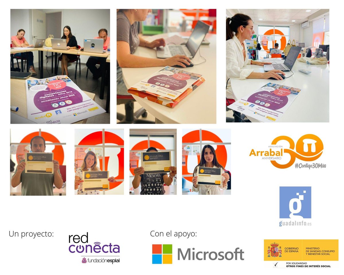 ArrabalAID's tweet photo. En el mes de septiembre hemos comenzado a desarrollar en Chiclana el Programa #BecaMOS , un proyecto de @fundacionesplai #REDConecta en colaboración con @MicrosoftES donde el alumnado participante mejora su empleabilidad demostrando sus conocimientos en #Word2016. https://t.co/owr37rHgJo