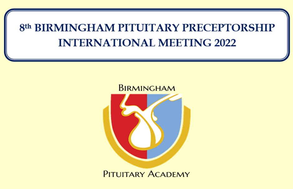 Niki Karavitaki (@karavitaki_niki) on Twitter photo 8th Birmingham Pituitary Preceptorship International Meeting 2022 (on line)
Saturday 3rd December 2022, 9.00-16.00
Programme hospitalcharity.org/media/upload/f…
Update on clinical topics, case-based learning
Register hospitalcharity.org/shop/product/p…
<a href="/BHPComms/">Birmingham Health Partners</a> <a href="/ENEA_Young/">EYRC</a> <a href="/EYEScientists/">EYES</a> @IMSR_UoB 8th Birmingham Pituitary Preceptorship International Meeting 2022 (on line)
Saturday 3rd December 2022, 9.00-16.00
Programme hospitalcharity.org/media/upload/f…
Update on clinical topics, case-based learning
Register hospitalcharity.org/shop/product/p…
<a href="/BHPComms/">Birmingham Health Partners</a> <a href="/ENEA_Young/">EYRC</a> <a href="/EYEScientists/">EYES</a> @IMSR_UoB