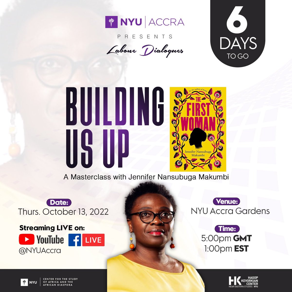 nyu_accra's tweet photo. But the Bible says that God created Adam and Eve in his own image.’ ‘If he created them in his own image,’ Nsuuta snapped, ‘then afterwards Adam re-created Eve in his own image, one that suited him. —Jennifer Nansubuga Makumbi, The First Woman

#labonedialogues2022 #books https://t.co/UbXKhfl0zK