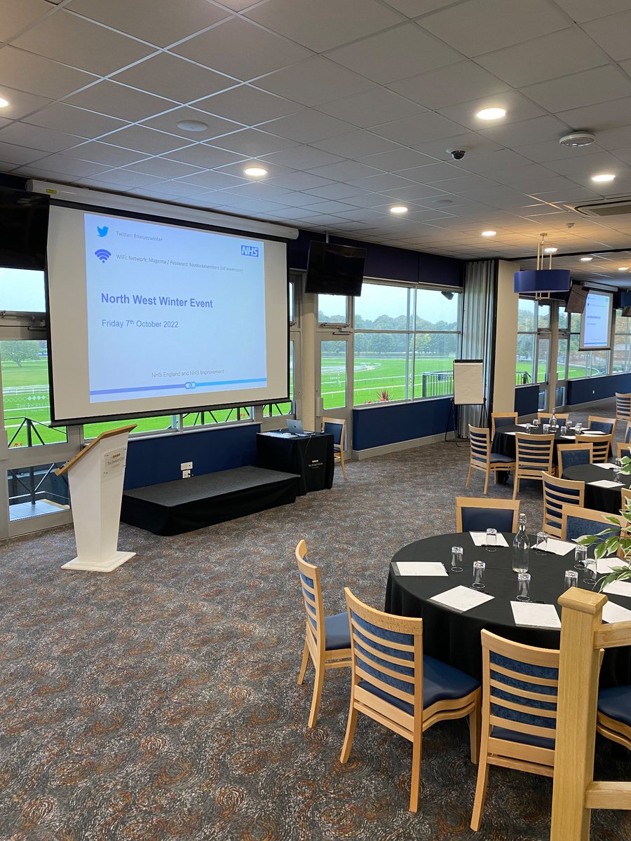 QuartleyTom's tweet photo. All set for North West Winter Event today! 250 delegates from across health and social care coming together to share ideas to support us all through winter! #nwuecwinter https://t.co/5Z1nN3s5Sd