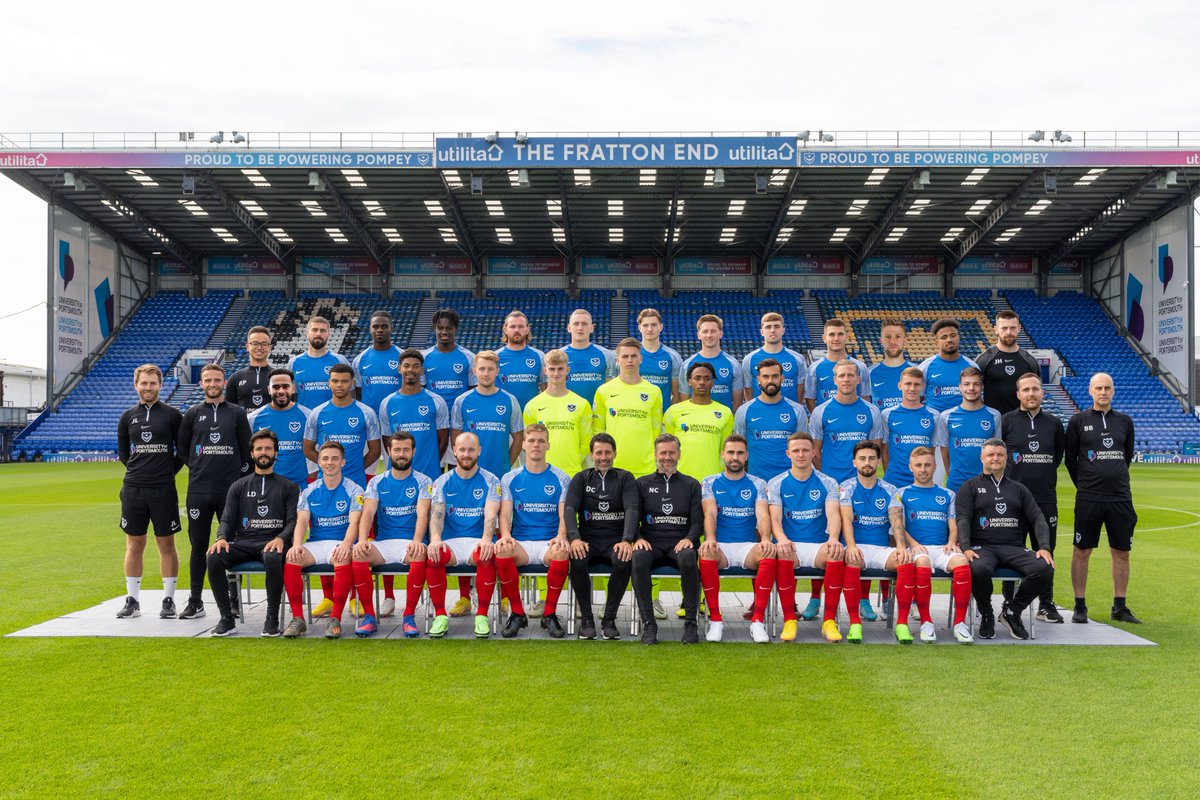 Pompey's tweet photo. 🔵 Your 2022/23 #Pompey squad 🔵 https://t.co/LmpQBcidZ0