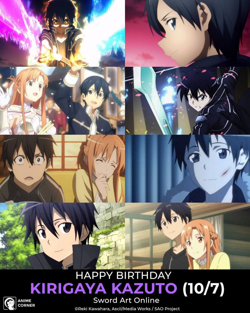 Seiyuu Corner - Happy 36th Birthday to the Harem King Yoshitsugu  Matsuoka! 🎂 Tsugu-Kun is famous for his roles such as Kazuto Kirigaya  Kirito from Sword Art Online, Souma Yukihira from Food