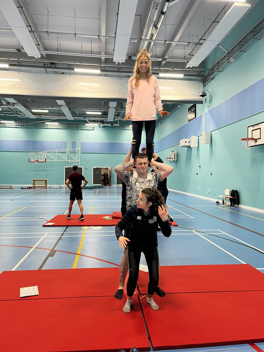 CaraLambPE's tweet photo. #StrathPGDE Team PE did not disappoint with their micro teaching this week. I gave them a theme and they came back with mega creativity in their gymnastics lessons…. All whilst facilitating learning in all 4 domains through the cooperative learning morning. Super impressive! 🤸🏽♀️ https://t.co/IO2aCi0S1J