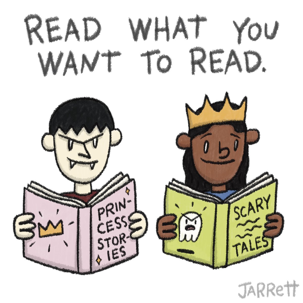 Jarrett Lerner (@jarrett_lerner) on Twitter photo Read what you want to read. Read what you want to read.