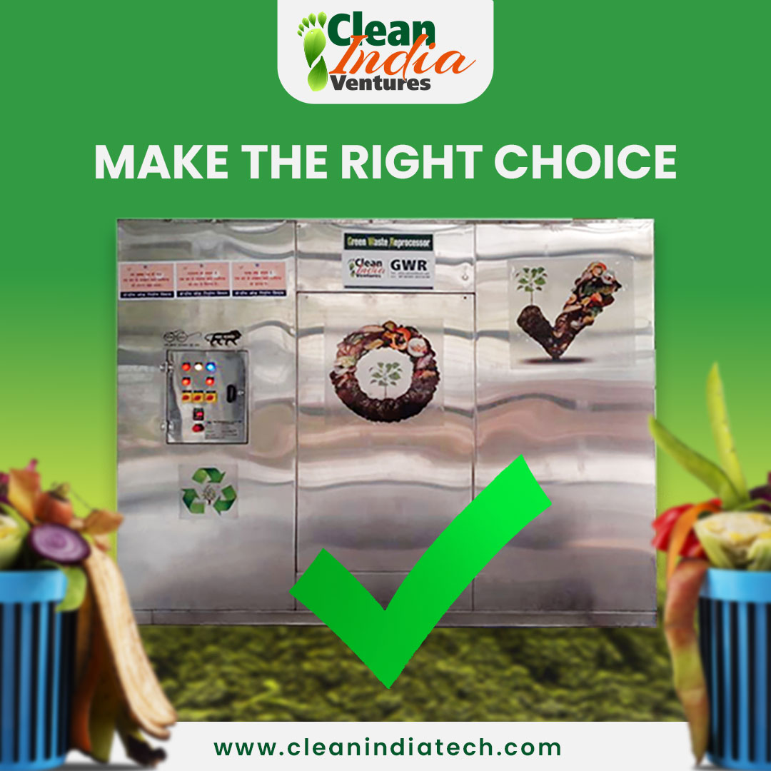 cleanindiatech's tweet image. It’s either the garbage or the composting - Your choice will decide the fate of generations to come.

So chose wisely!

#GoCleanComposter #CompostingMachine #Composter #FoodWaste #StartComposting #StartCompost #OrganicWasteComposter #OrganicWaste