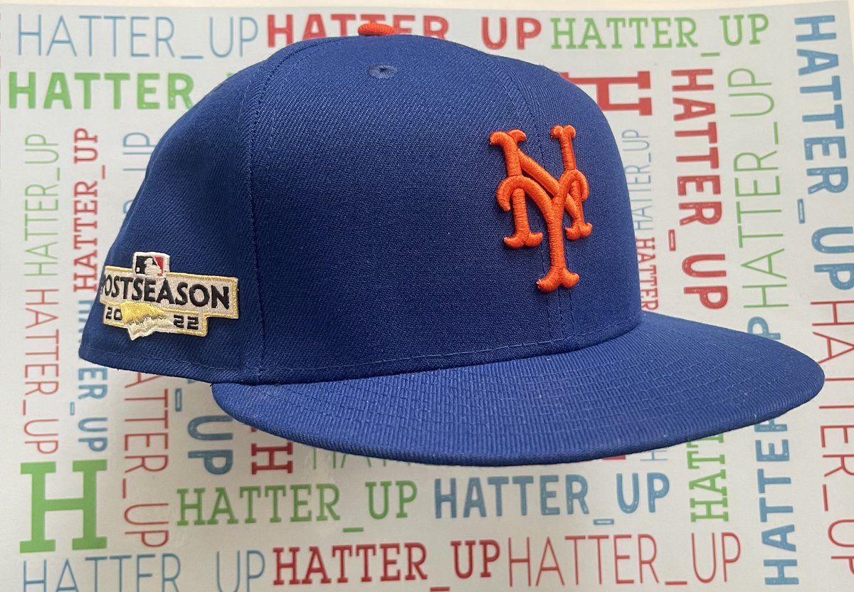 Hatter_up's tweet photo. It’s the start of the #MLB #Playoffs and the #WildCardSeries todays Hat of the Day is #PostSeason @Mets #SidePatch #LGM #METStober #LFGM #Gameone #BeatSD #HatCollector #HatTwitter #HatoftheDay #FittedHatSociety #UnitedByCaps https://t.co/Rg5JYzjtOd