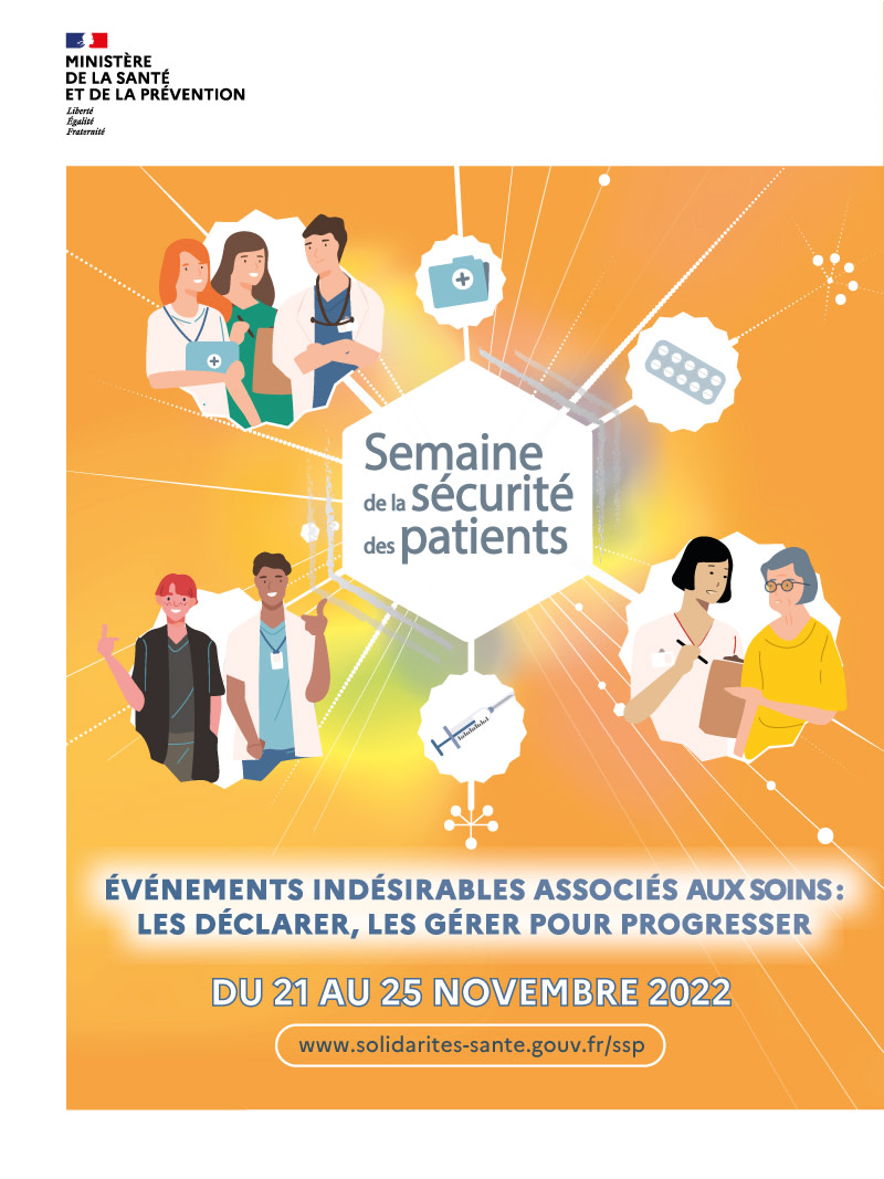 RisquesQualite's tweet image. La semaine de la sécurité du patient, ça se prépare dès maintenant ! Elle aura lieu du 21 au 25 novembre sur le thème  #EIAS  : les déclarer, les gérer pour progresser. Retrouvez la boîte à outils sur solidarites-sante.gouv.fr/soins-et-malad…
@Sante_Gouv #SSP2022