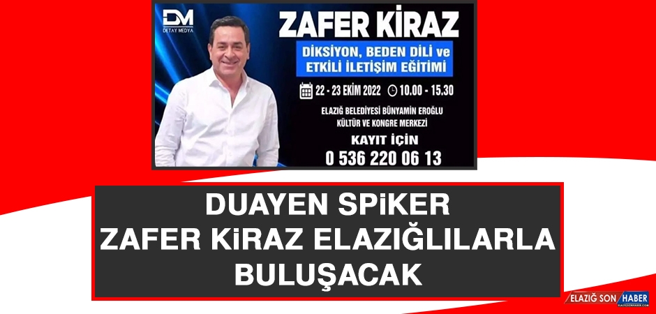 Duayen Spiker Zafer Kiraz Elazığlılarla Buluşacak

elazigsonhaber.com/gundem/duayen-…
<a href="/gulsahaltas23/">Gülşah Altaş</a>