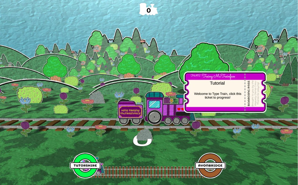 itchio's tweet photo. Type Train: Welcome to Type Train.  Your goal as a moist train conductor is to make it to the last station on your line, Winsville, earning stars along the way for carrying valuable cargo. #LD51

https://t.co/iGnq3N6uKP by @VaguelyDamp https://t.co/9D8XmF5Zmd